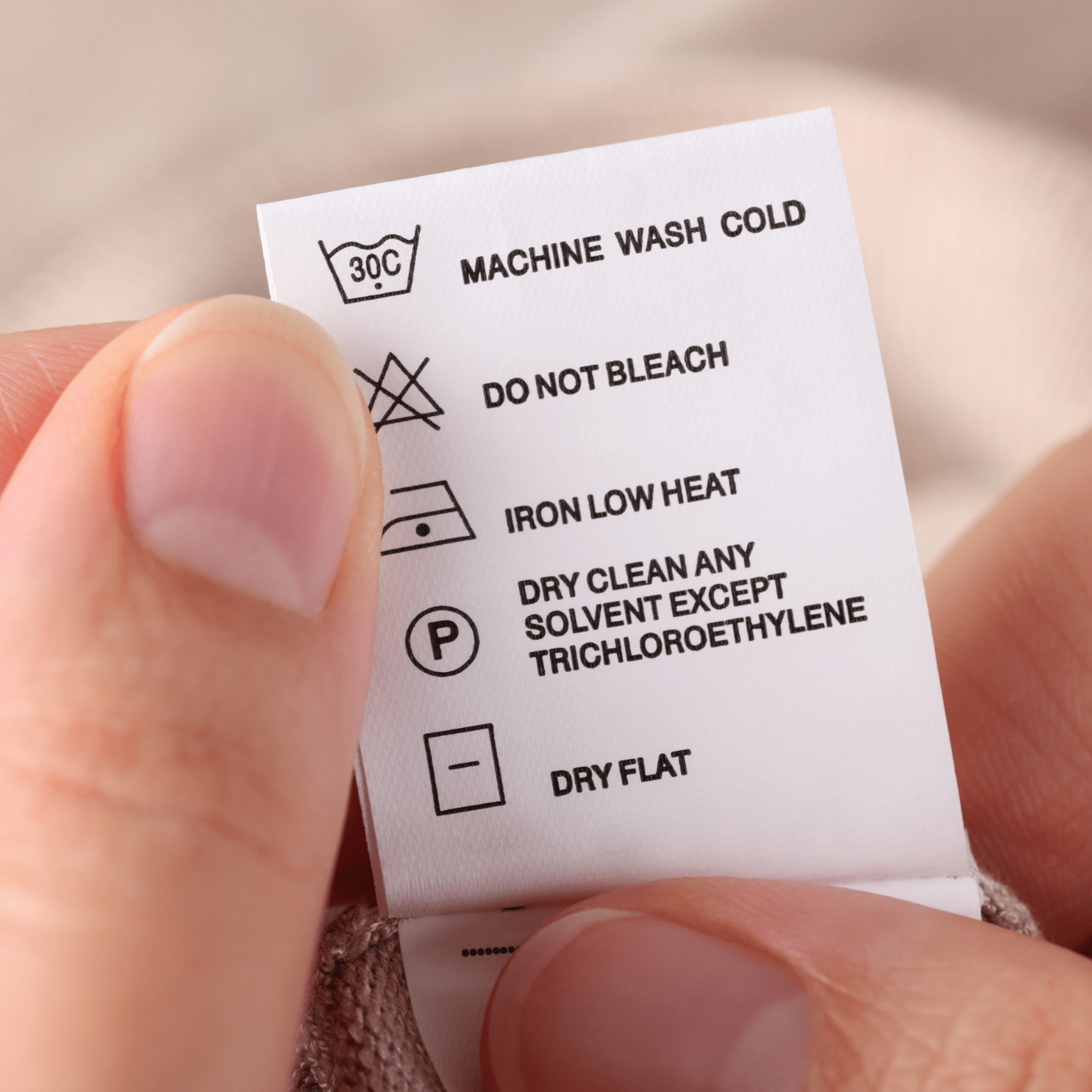 wash care labels